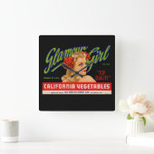 Glamor Girl Vierkante Klok (Huis)