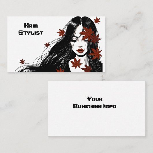 Glamor Girl Visitekaartje (Voorkant / Achterkant)