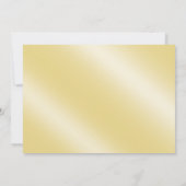 Glamor Glitter Luxe Bokeh Wedding | champagne Kaart (Achterkant)