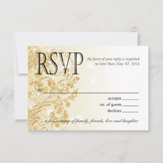 Glamor Glitter Luxe Ombre RSVP | champagne (Voorkant)