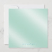 Glamor Glitter Luxe Sla de datum op | Munt Save The Date (Achterkant)