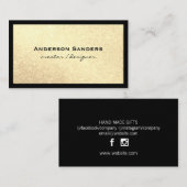 Glamor Glitter Social Media Visitekaartje (Voorkant / Achterkant)