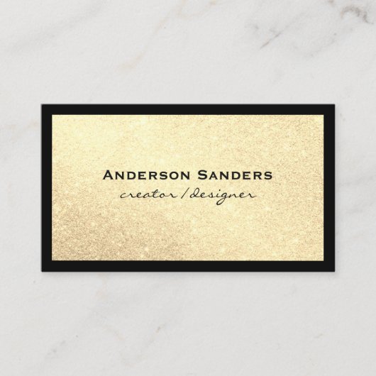 Glamor Glitter Social Media Visitekaartje (Voorkant)