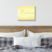 Glamor gold background Personalized Sjabloon Name Canvas Afdruk (Insitu (Slaapkamer))