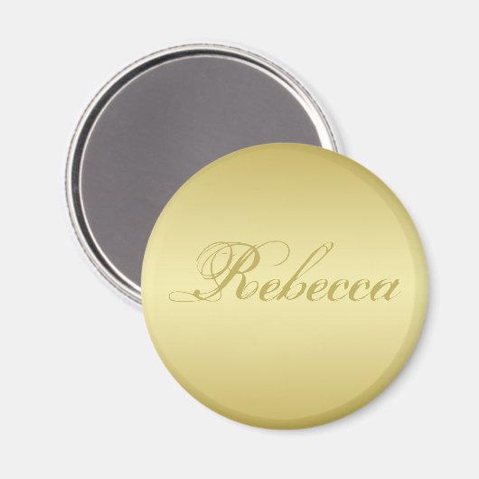 Glamor gold background Personalized Sjabloon Name Magneet (Voorkant / Achterkant)