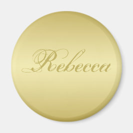 Glamor gold background Personalized Sjabloon Name Magneet