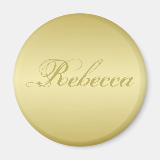 Glamor gold background Personalized Sjabloon Name Magneet (Voorkant)