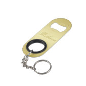 Glamor gold background Personalized Sjabloon Name Mini Flessenopener (Achterkant Gekanteld)