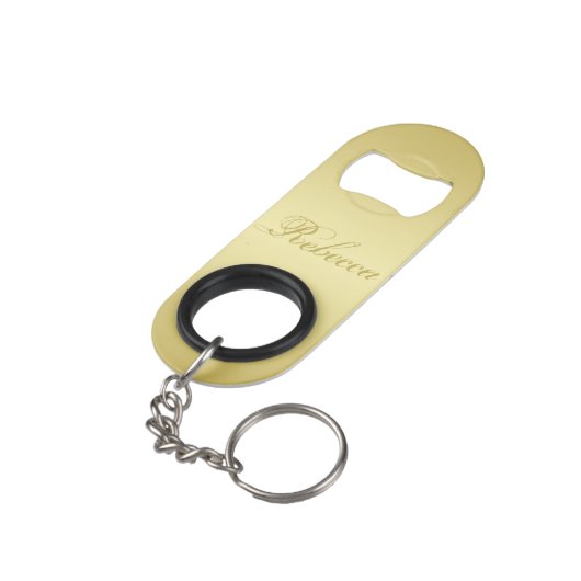 Glamor gold background Personalized Sjabloon Name Mini Flessenopener (Achterkant Gekanteld)