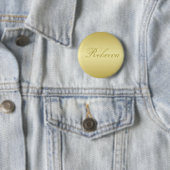 Glamor gold background Personalized Sjabloon Name Ronde Button 5,7 Cm (In situ)