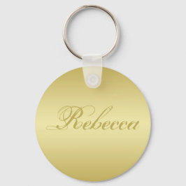 Glamor gold background Personalized Sjabloon Name Sleutelhanger