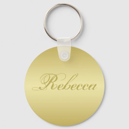 Glamor gold background Personalized Sjabloon Name Sleutelhanger (Voorkant)
