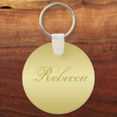 Glamor gold background Personalized Sjabloon Name Sleutelhanger (Voorkant)