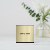 Glamor Gold Blik Moderne Luxe verfijnd Vierkante Visitekaartje (Staand voorkant)