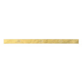 Glamor Gold Foil Background Monogram Satijnen Lint (Voorkant)