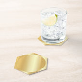 Glamor Gold Kijk elegant Blank Moderne Sjabloon Kartonnen Onderzetters (Insitu)