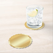 Glamor Gold Kijk Trendy Modern Elegant Blank Kartonnen Onderzetters (Insitu)