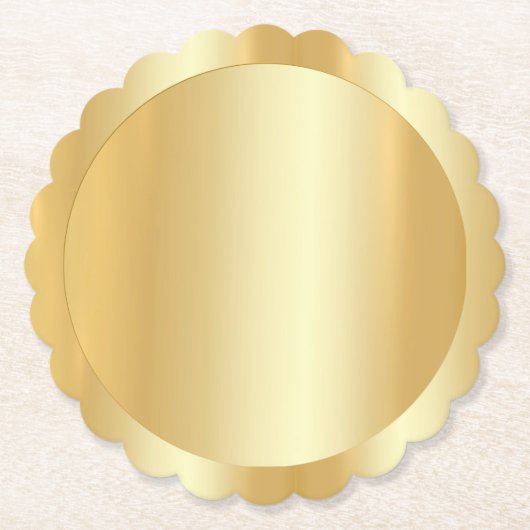 Glamor Gold Kijk Trendy Modern Elegant Blank Kartonnen Onderzetters (Voorkant)