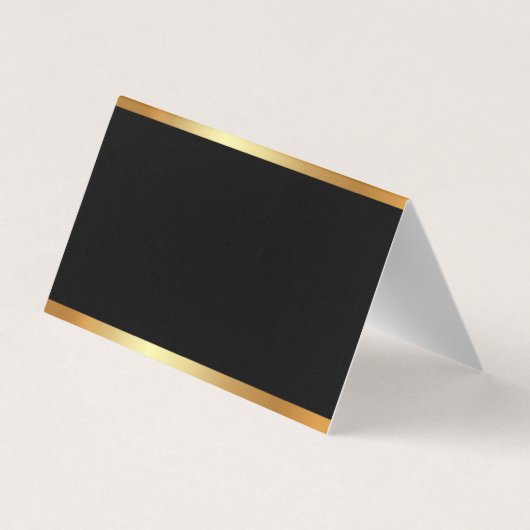 Glamor Gold Luxury Moderne Elegant Sjabloon Folded Visitekaartje (Achterkant)