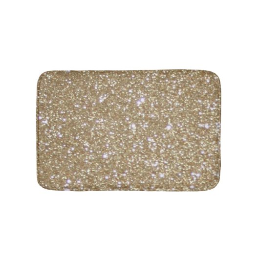 Glamor golden Glitz Bokeh licht goudglitter op Badmat (Voorkant)