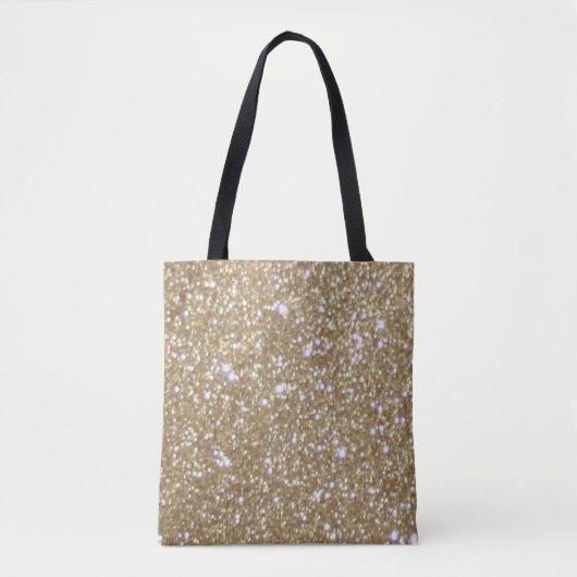 Glamor golden Glitz Bokeh licht goudglitter op Tote Bag (Voorkant)