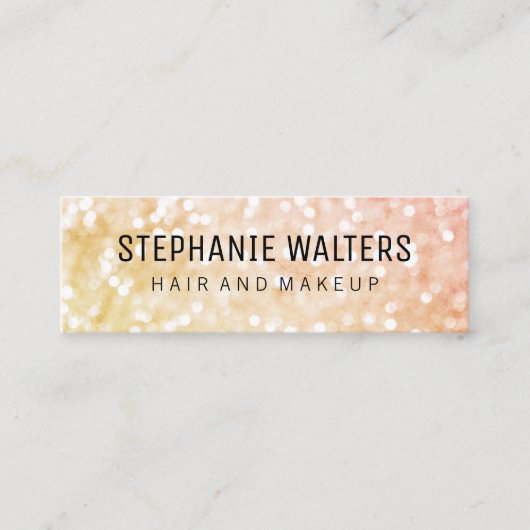 Glamor Hair en Makeup Mini Visitekaartje (Voorkant)