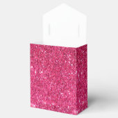 Glamor Hot Pink Glitter Bedankdoosjes (Geopend)