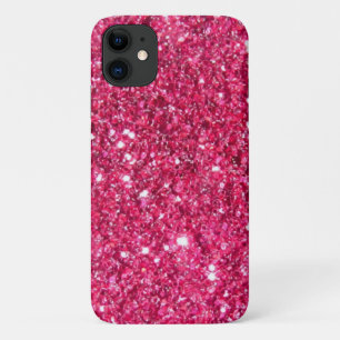 Glamor Hot Pink Glitter iPhone 11 Hoesje