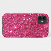 Glamor Hot Pink Glitter Case-Mate iPhone Case (Achterkant (horizontaal))