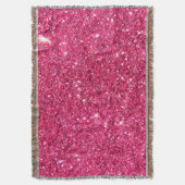 Glamor Hot Pink Glitter Deken (Voorkant Verticaal)