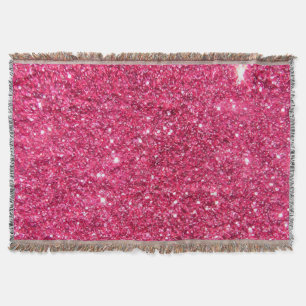 Glamor Hot Pink Glitter Deken