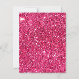 Glamor Hot Pink Glitter Kaart