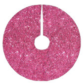 Glamor Hot Pink Glitter Kerstboom Rok (Voorkant)
