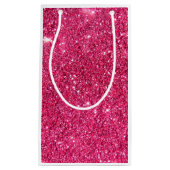 Glamor Hot Pink Glitter Klein Cadeauzakje (Voorkant)