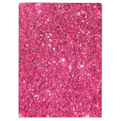 Glamor Hot Pink Glitter Klembord (Achterkant)