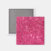 Glamor Hot Pink Glitter Magneet (Voorkant / Achterkant)