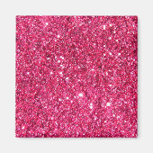 Glamor Hot Pink Glitter Magneet (Voorkant)