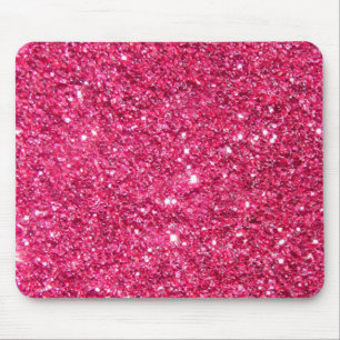 Glamor Hot Pink Glitter Muismat