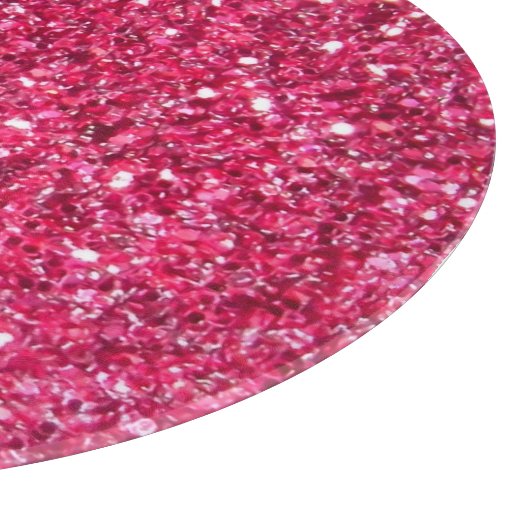 Glamor Hot Pink Glitter Snijplank (Hoek)