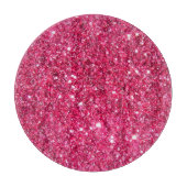Glamor Hot Pink Glitter Snijplank (Voorkant)