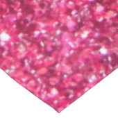Glamor Hot Pink Glitter Tafelkleed (Gekanteld)