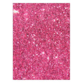Glamor Hot Pink Glitter Tafelkleed (Voorkant)