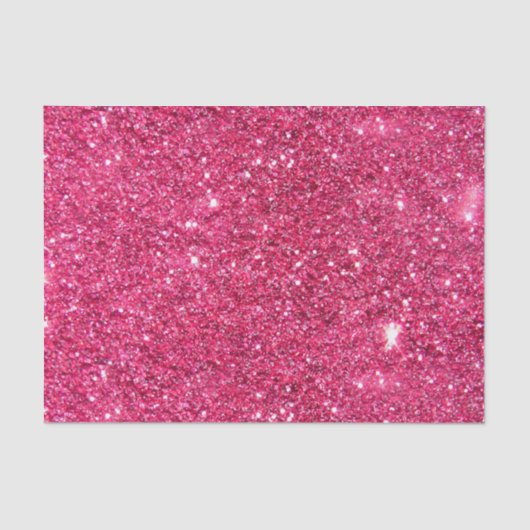 Glamor Hot Pink Glitter Tissuepapier (Voorkant)