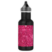 Glamor Hot Pink Glitter Waterfles (Rechts)