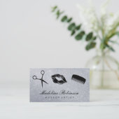 Glamor Kiss Comb Shears Glitter Visitekaartje (Staand voorkant)