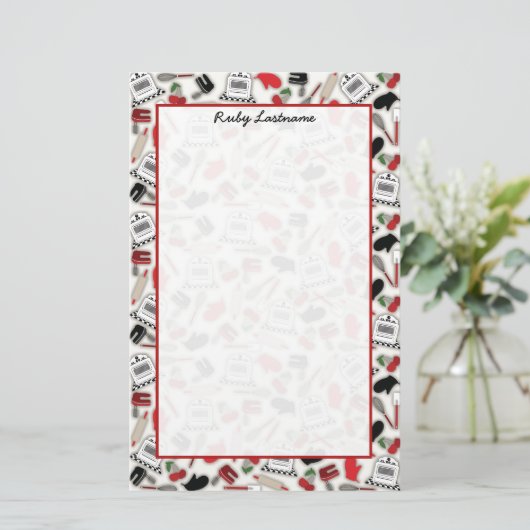  Glamor Kitchen - Gepersonaliseerde schrijfbenodig Briefpapier (Staand voorkant)