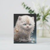 Glamor Kitten. Briefkaart (Staand voorkant)