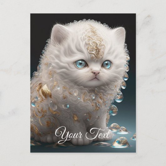 Glamor Kitten. Briefkaart (Voorkant)