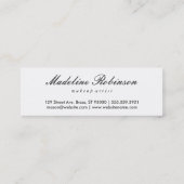 Glamor Lipstick Kisses Gold Glitter Mini Visitekaartje (Achterkant)