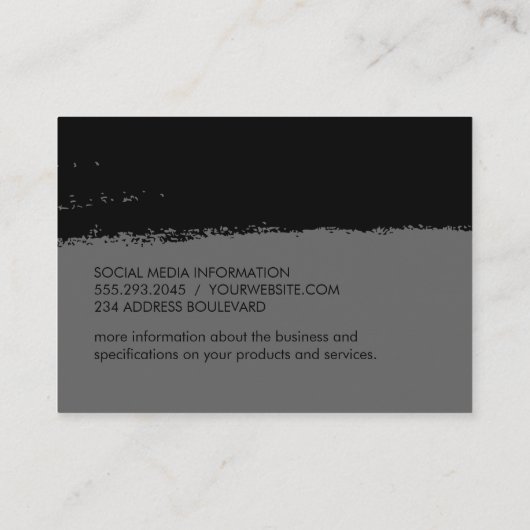 Glamor Luxe Expressive Visitekaartje (Achterkant)